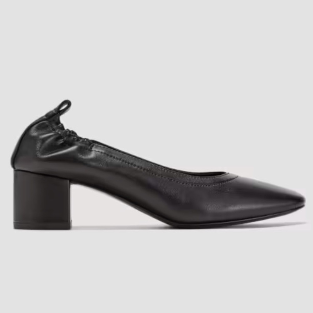 Everlane Black Leather Heels